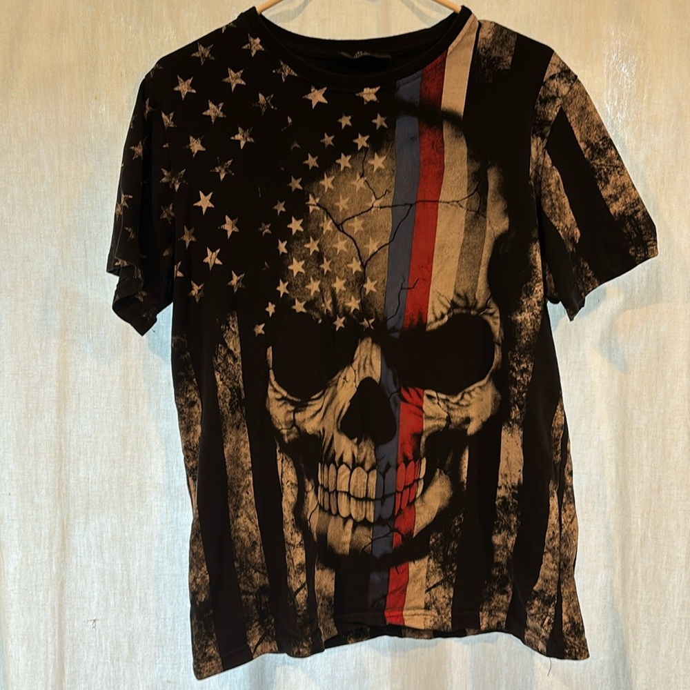 EGo USA Patriotic Skull Tee